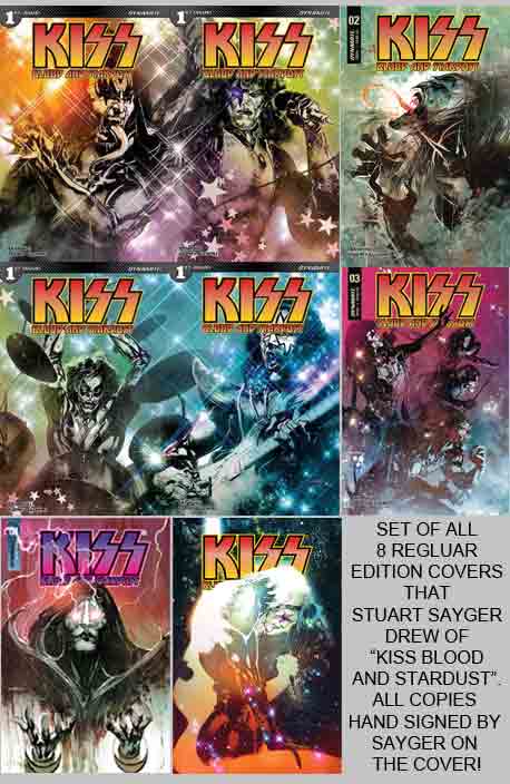 Kiss Blood and Stardust #1-5 set