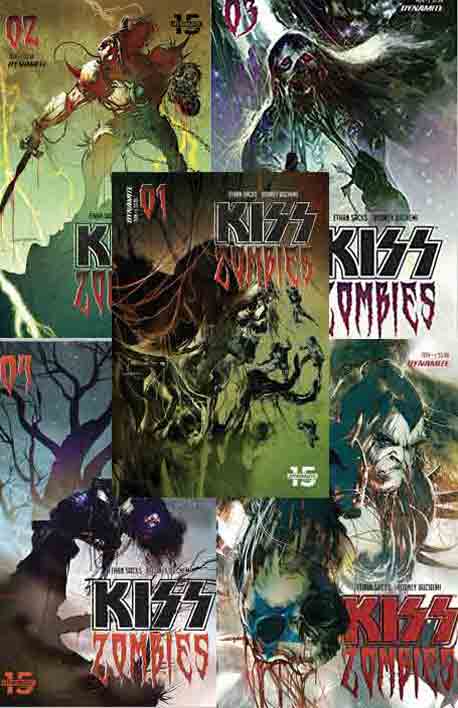 Kiss Zombies #1-5 set